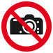 INTERDICTION DE PHOTOGRAPHIER D.80mm TALIAPLAST - 624252