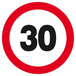 INTERDIT DE ROULER A PLUS DE 30 KM/H D.80mm TALIAPLAST - 624262