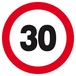 INTERDIT DE ROULER A PLUS DE 30 KM/H D.80mm TALIAPLAST - 624262