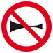 Panneau rigide KLAXON INTERDIT D.80mm TALIAPLAST - 624267