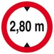 Panneau rigide INTERDIT AUX VEHICULES DE PLUS DE 2.80M DE HAUT D.80mm TALIAPLAST - 624277