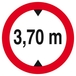 INTERDIT AUX VEHICULES DE PLUS DE 3.70M DE HAUT D.80mm TALIAPLAST - 624278