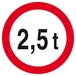 INTERDIT AUX PLUS DE +2.5 TONNES D.80mm TALIAPLAST - 624282