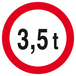 INTERDIT AUX PLUS DE +3.5 TONNES D.80mm TALIAPLAST - 624283