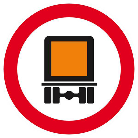 INTERDIT AUX TRANSPORTS DE MATIERES DANGEREUSES D.80mm TALIAPLAST - 624285
