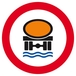 Panneau rigide INTERDIT TRANSPORT PROD. POLLUANTS LES EAUX D.80mm TALIAPLAST - 624286