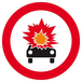 INTERDIT TRANSPORT PROD. EXPLOSIFS/INFLAmmABLES D.80mm TALIAPLAST - 624287