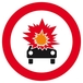 INTERDIT TRANSPORT PROD. EXPLOSIFS/INFLAmmABLES D.80mm TALIAPLAST - 624287
