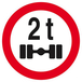 INTERDIT VEHICULES PESANT S/UN ESSIEU + DE 2 T. D.80mm TALIAPLAST - 624288
