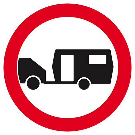 INTERDIT AUX CARAVANES D.80mm TALIAPLAST - 624290
