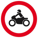 Panneau rigide INTERDIT AUX MOTOS D.80mm TALIAPLAST - 624293