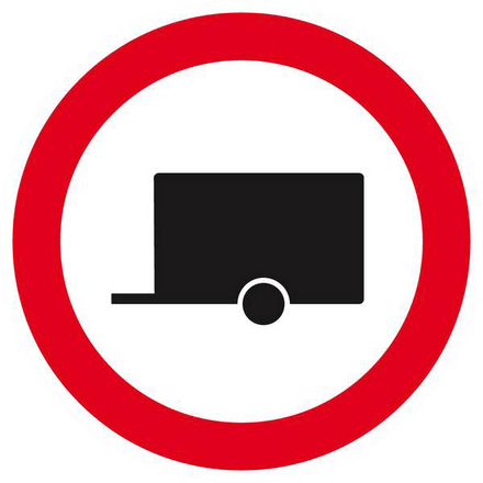 INTERDIT AUX REMORQUES D.80mm TALIAPLAST - 624295
