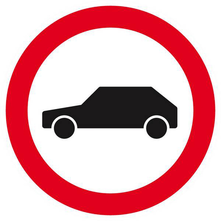 INTERDIT AUX VEHICULES D.80mm TALIAPLAST - 624297