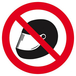 CASQUE INTERDIT D.80mm TALIAPLAST - 624312