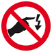INTERDIT DE TOUCHER, RISQUE D'ELECTROCUTION D.80mm TALIAPLAST - 624325