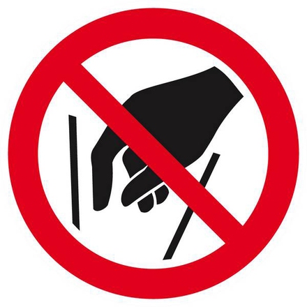 NE PAS METTRE LES MAINS D.80mm TALIAPLAST - 624329