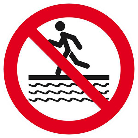 INTERDIT DE COURIR A PROXIMITE DU BASSIN D.80mm TALIAPLAST - 624338