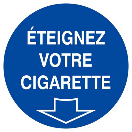 ETEIGNEZ VOTRE CIGARETTE D.80mm TALIAPLAST - 624501
