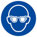 LUNETTES DE PROTECTION OBLIGATOIRES D.80mm TALIAPLAST - 624503