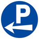 PARKING FLECHE A GAUCHE D.80mm TALIAPLAST - 624521