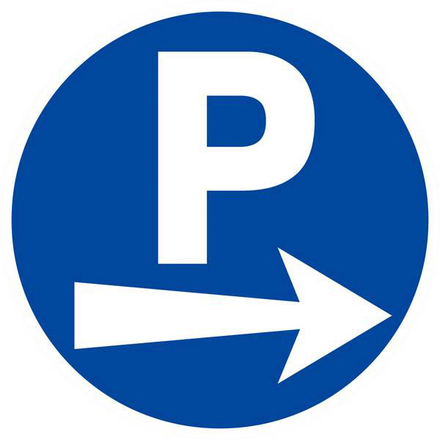 PARKING FLECHE A DROITE D.80mm TALIAPLAST - 624522