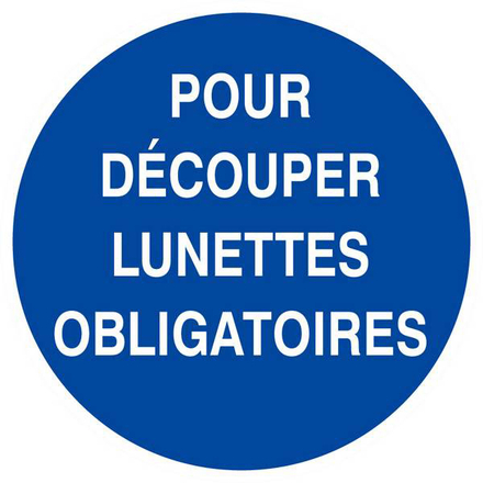 POUR DECOUPER LUNETTES OBLIGATOIRES D.80mm TALIAPLAST - 624531