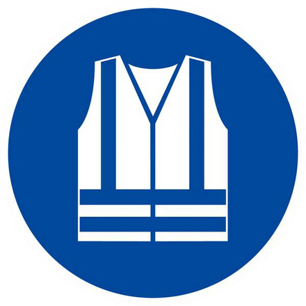 GILET DE SECURITE HAUTE VISIBILITE OBLIGAT. D.80mm TALIAPLAST - 624540