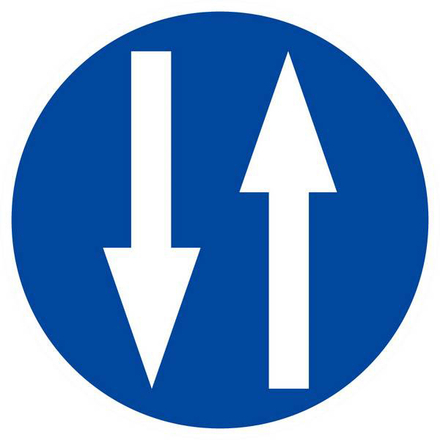 Panneau rigide CIRCULATION A DOUBLE SENS D.80mm TALIAPLAST - 624584