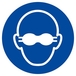 Panneau rigide LUNETTES DE PROTECTION OPAQUES OBLIGATOIRES D.80mm TALIAPLAST - 624591