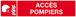 ACCES POMPIERS 330x75mm TALIAPLAST - 625105