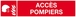 ACCES POMPIERS 330x75mm TALIAPLAST - 625105