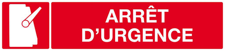 ARRET D'URGENCE 330x75mm TALIAPLAST - 625110