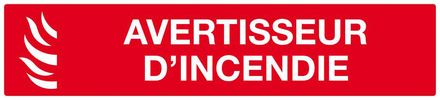 AVERTISSEUR D' INCENDIE 330x75mm TALIAPLAST - 625115
