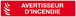 AVERTISSEUR D' INCENDIE 330x75mm TALIAPLAST - 625115