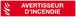 AVERTISSEUR D' INCENDIE 330x75mm TALIAPLAST - 625115