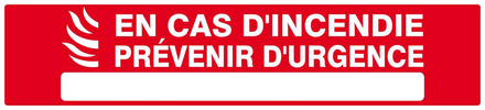 EN CAS D'ACCIDENT PREVENIR D'URGENCE 330x75mm TALIAPLAST - 625122