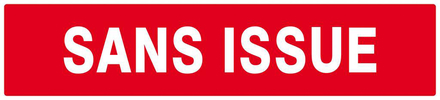 SANS ISSUE (INCENDIE) 330x75mm TALIAPLAST - 625124