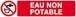 Panneau rigide EAU NON POTABLE 330x75mm TALIAPLAST - 625214