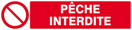 PECHE INTERDITE 330x75mm TALIAPLAST - 625215