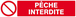 PECHE INTERDITE 330x75mm TALIAPLAST - 625215