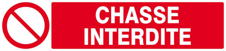 Panneau rigide CHASSE INTERDITE 330x75mm TALIAPLAST - 625219