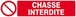 Panneau rigide CHASSE INTERDITE 330x75mm TALIAPLAST - 625219