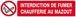 Panneau rigide INTERDICTION DE FUMER CHAUFFERIE AU MAZOUT 330x75mm TALIAPLAST - 625223