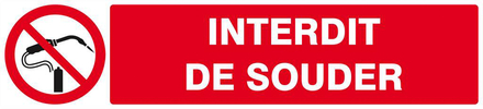 INTERDIT DE SOUDER 330x75mm TALIAPLAST - 625232
