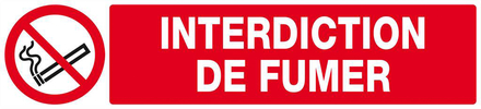 INTERDICTION DE FUMER 330x75mm TALIAPLAST - 625236
