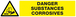 DANGER, SUBSTANCES CORROSIVES 330x75mm TALIAPLAST - 625309