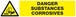 DANGER, SUBSTANCES CORROSIVES 330x75mm TALIAPLAST - 625309