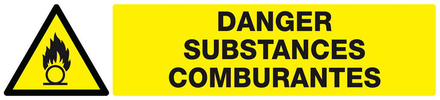 DANGER, SUBSTANCES COMBURANTES 330x75mm TALIAPLAST - 625313