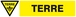 Panneau rigide DANGER TERRE 330x75mm TALIAPLAST - 625318