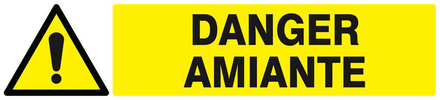 DANGER AMIANTE 330x75mm TALIAPLAST - 625323